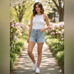 H&M Women's Light Blue Jean Shorts